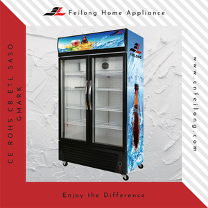 2 Glass Door Commercial Deep Freezer LSC-880Y