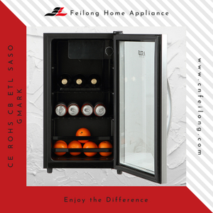 Kitchen Standing Beverage Cooler na may Glass Door