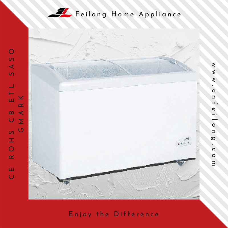 Commercial glass door paghahambing ng freezer